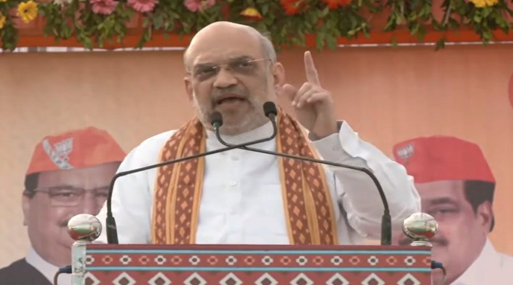 અમિત શાહ ખેરાલુમાં (ફોટો - બીજેપી ગુજરાત સોશિયલ મીડિયા)