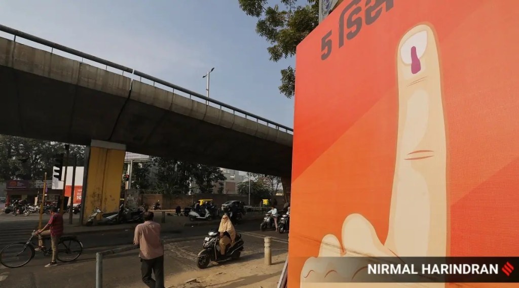 મતદાનની તસવીર  (Express file photo by Nirmal Harindran)