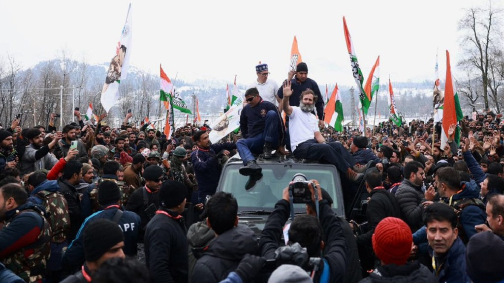 રાહુલ ગાંધીના નેતૃત્વમાં ચાલી રહેલી ભારત જોડો યાત્રા જમ્મુ કાશ્મીરમાં છે (તસવીર - રાહુલ ગાંધી ફેસબુક)