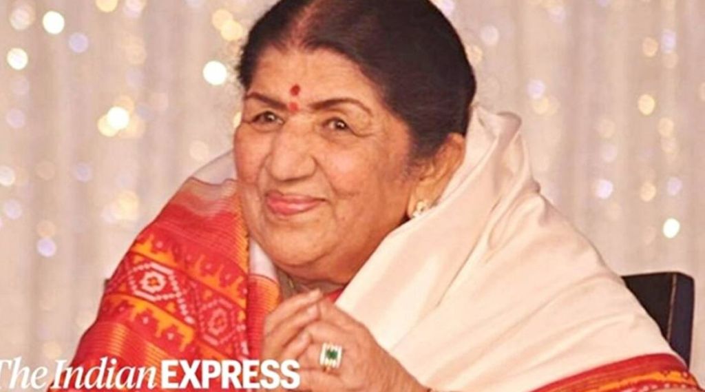 દિવંગત લતા મંગેશકર તસવીર