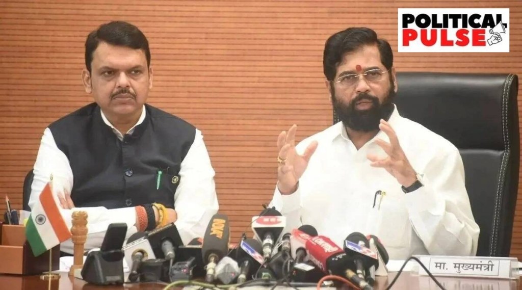 ઉપ મુખ્યમંત્રી દેવેન્દ્ર ફડણવીસ અને મહારાષ્ટ્રના સીએમ એકનાથ શિંદે (Express file photo)