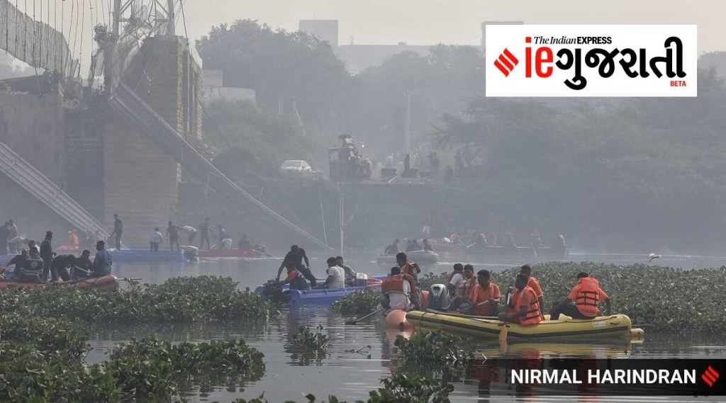 મોરબી બ્રિજ દુર્ઘટના મામલે એસઆઈટીની તપાસમાં અનેક ખૂલાસા (ફોટો - નિર્મલ હરિન્દ્રન)