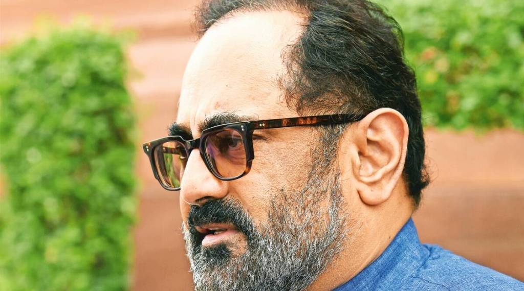 Minister of State for Electronics and IT Rajeev Chandrasekhar