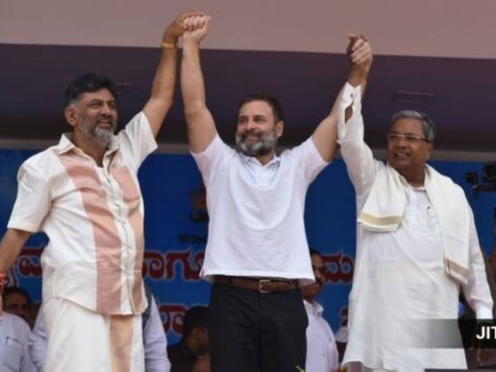 DK Shivakumar Rahul Gandhi Siddaramaiah
