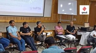 The NCRA-TIFR team announces the discovery of gravitational waves that open a new window to the universe, in Pune on Thursday. (Express Photo)