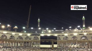 Muslim pilgrims pray around the Kaaba, the cubic building at the Grand Mosque, during the annual Hajj pilgrimage in Mecca, Saudi Arabia, Sunday, June 25, 2023. Muslim pilgrims are converging on Saudi Arabia's holy city of Mecca for the largest Hajj since the coronavirus pandemic severely curtailed access to one of Islam's five pillars.