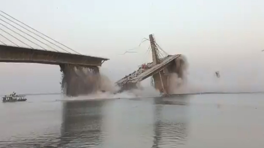 Bihar bridge collapse, Bihar bridge falls down, Bihar bridge demolition
