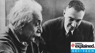 Robert Oppenheimer | atomic bomb | nuclear bomb | Albert Einstein |