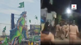 Karnataka Communal Clash | Karnataka Shivamogga Communal Clash | Tipu Sultan cutout | Karnataka Police