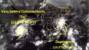 cyclone tej | odisha | west bengal | tej cyclone