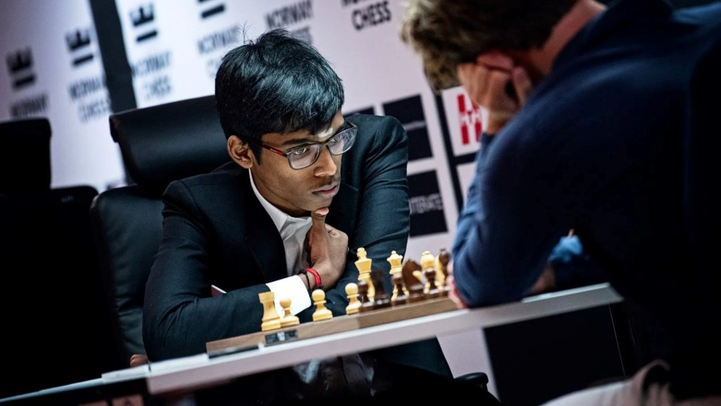 Praggnanandhaa defeats Magnus Carlsen