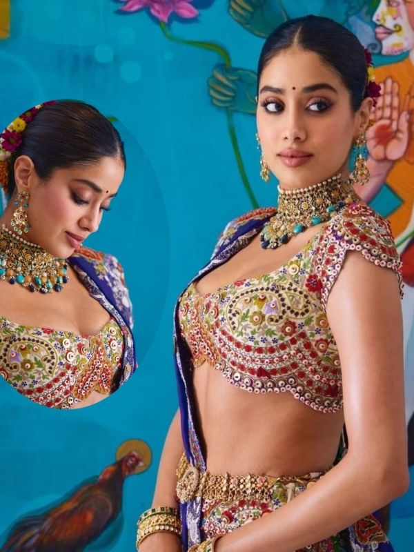 janhvi Kapoor | janhvi kapoor fashion style | janhvi kapoor At Anant Radhika Wedding | janhvi kapoor traditional looks | janhvi kapoor gujarati dress looks | janhvi Kapoor garba dress looks | janhvi Kapoor At anant radhika wedding garba night | anant radhika wedding guest | janhvi Kapoor photo | janhvi Kapoor video | Mukesh ambani nita ambani with Radhika merchant | anant radhika wedding