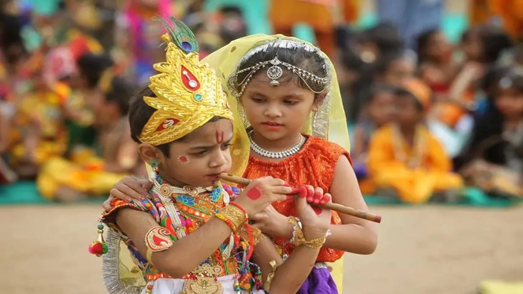 krishna janmashtami in school | krishna janmashtami dress for school | radha krishna dress look | radha dress for girls | krishna dress for boys | krishna janmashtami 2024 | Premanand Ji Maharaj Updesh | Should the child be named after god or not | Premanand Ji Maharaj video
