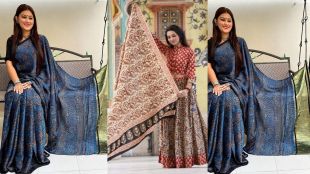 Ajrakh Print Trending look photos