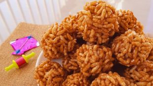 Murmura Laddu Recipe | Uttarayan Laddu Recipe | mamra na ladoo recipe | mamra na ladoo recipe