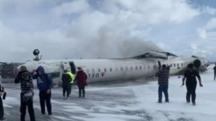 Delta Airlines plane crashes in Canada