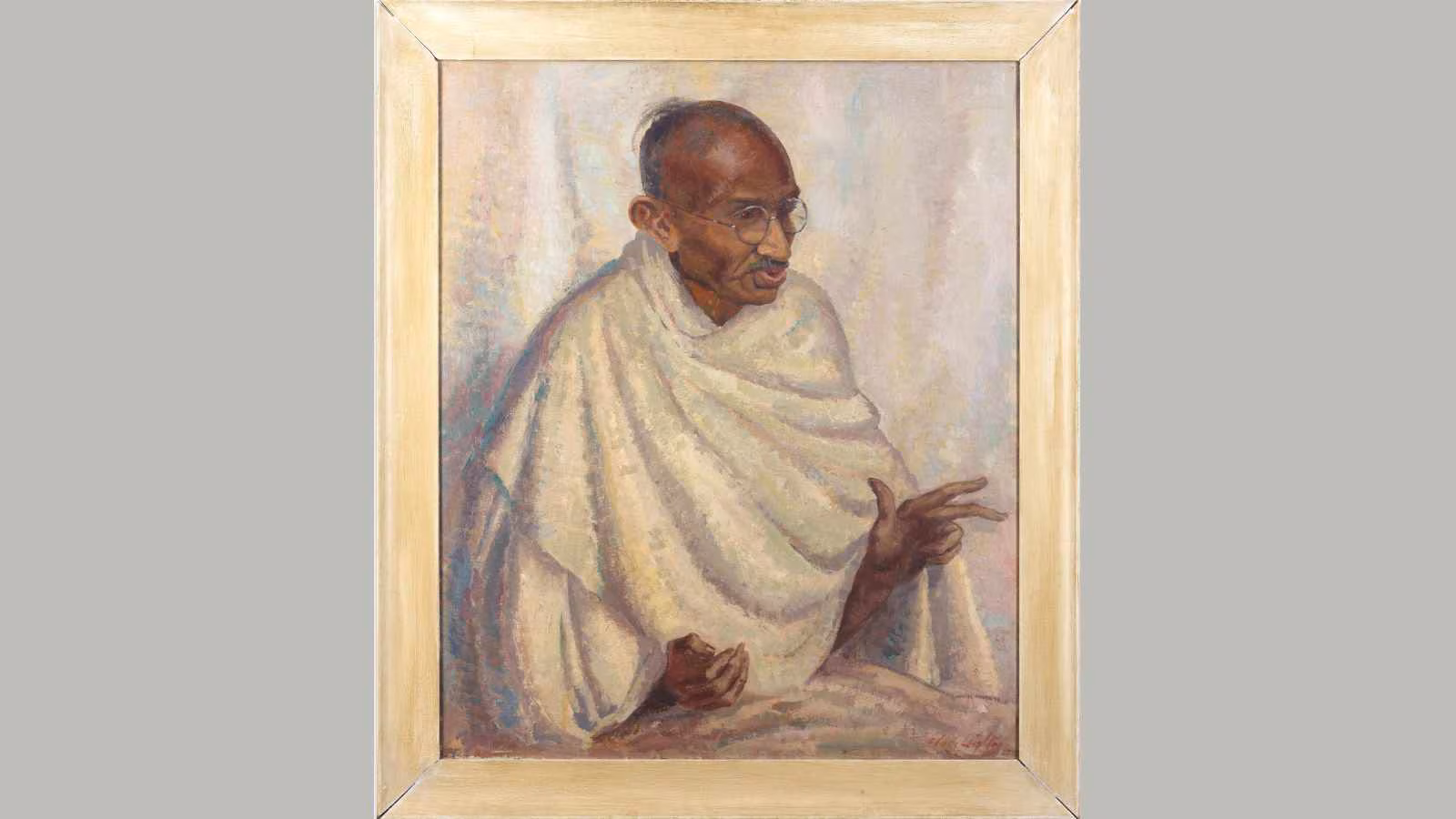 Mahatma Gandhi Portrait | Mahatma Gandhi oil painting