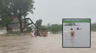 Bhavnagar flood video, vehicles stranded in Sehore