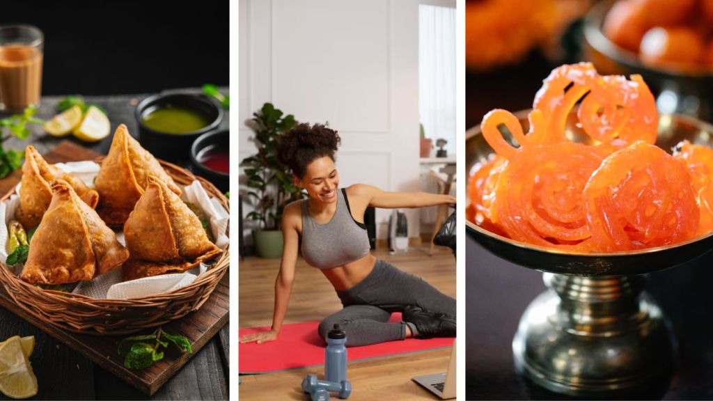 સમોસા અને જલેબી ખાધા પછી કસરત