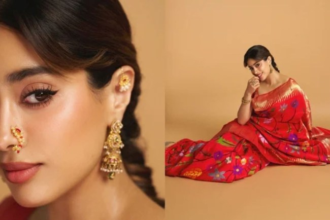 janhvi kapoor marathi look celebrates ganesh Chaturthi